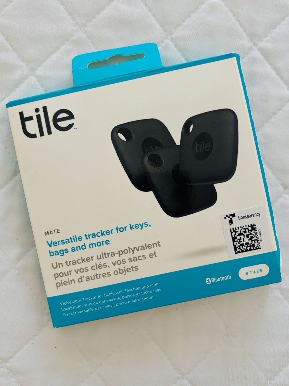 Tile Mate Bluetooth Tracker - 3-Pack - Black - NEW!